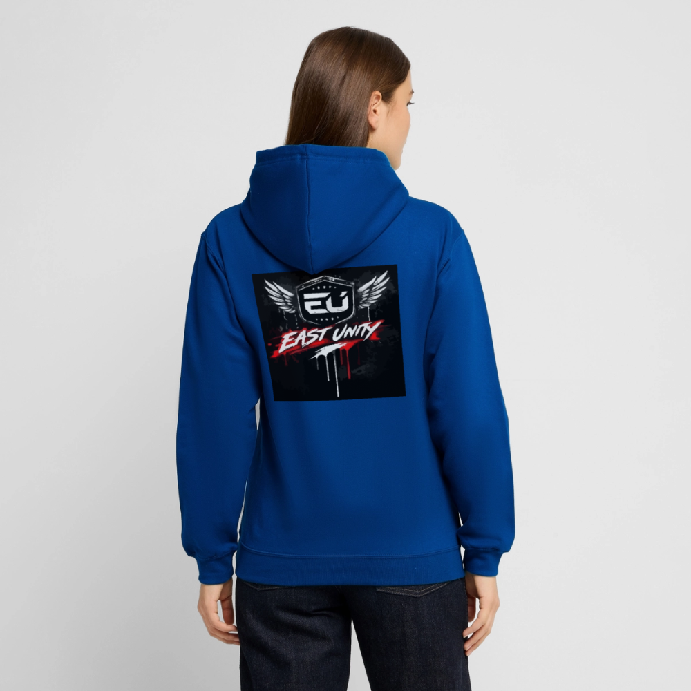 EAST//UNITY Night Motion Hoodie - Street Graphic Pullover - bright royal
