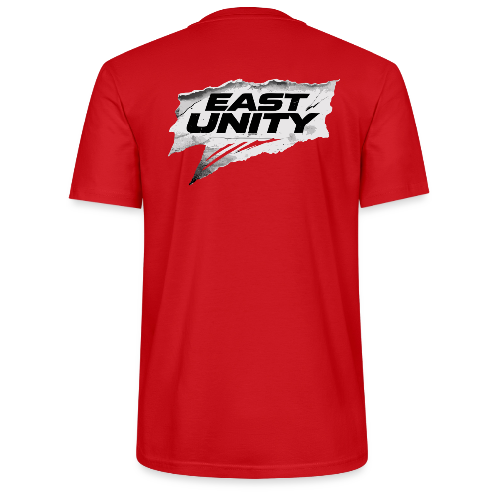 EAST//UNITY Torn Flag Graphic T-Shirt - Street Statement Tee - red