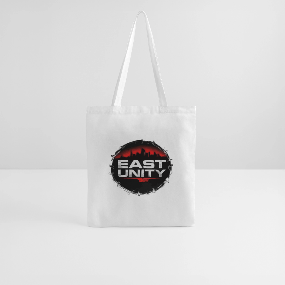 EAST//UNITY Circle Logo Tote - Urban Canvas Shopper - white