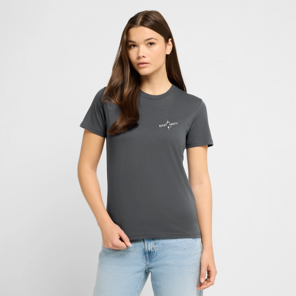 EAST//UNITY Signature Script T-Shirt - Minimal Streetwear Graphic Tee - anthracite