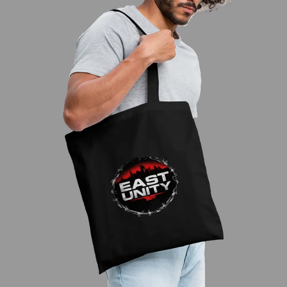 EAST//UNITY Circle Logo Tote - Urban Canvas Shopper - black