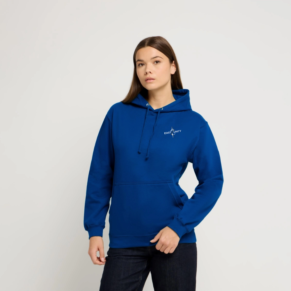 EAST//UNITY Night Motion Hoodie - Street Graphic Pullover - bright royal