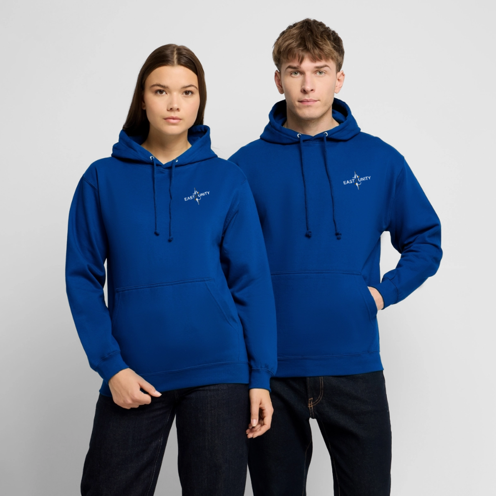 EAST//UNITY Night Motion Hoodie - Street Graphic Pullover - bright royal