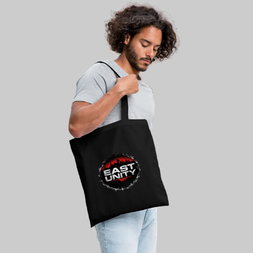 EAST//UNITY Circle Logo Tote - Urban Canvas Shopper - black