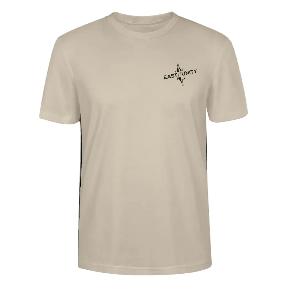 EAST//UNITY Logo T-Shirt - Minimal Streetwear Tee - beige