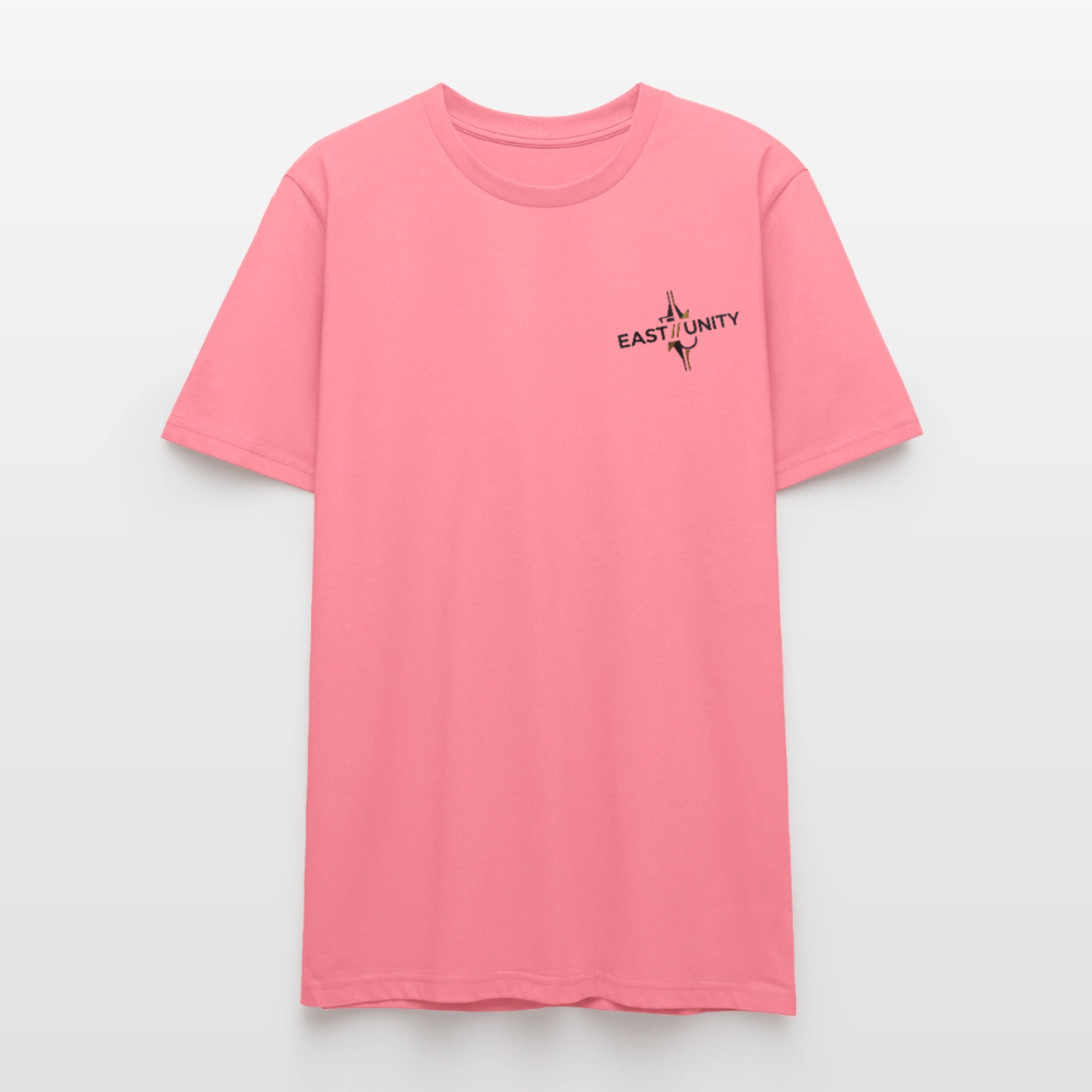 EAST//UNITY Logo T-Shirt - Minimal Streetwear Tee - pink joy 