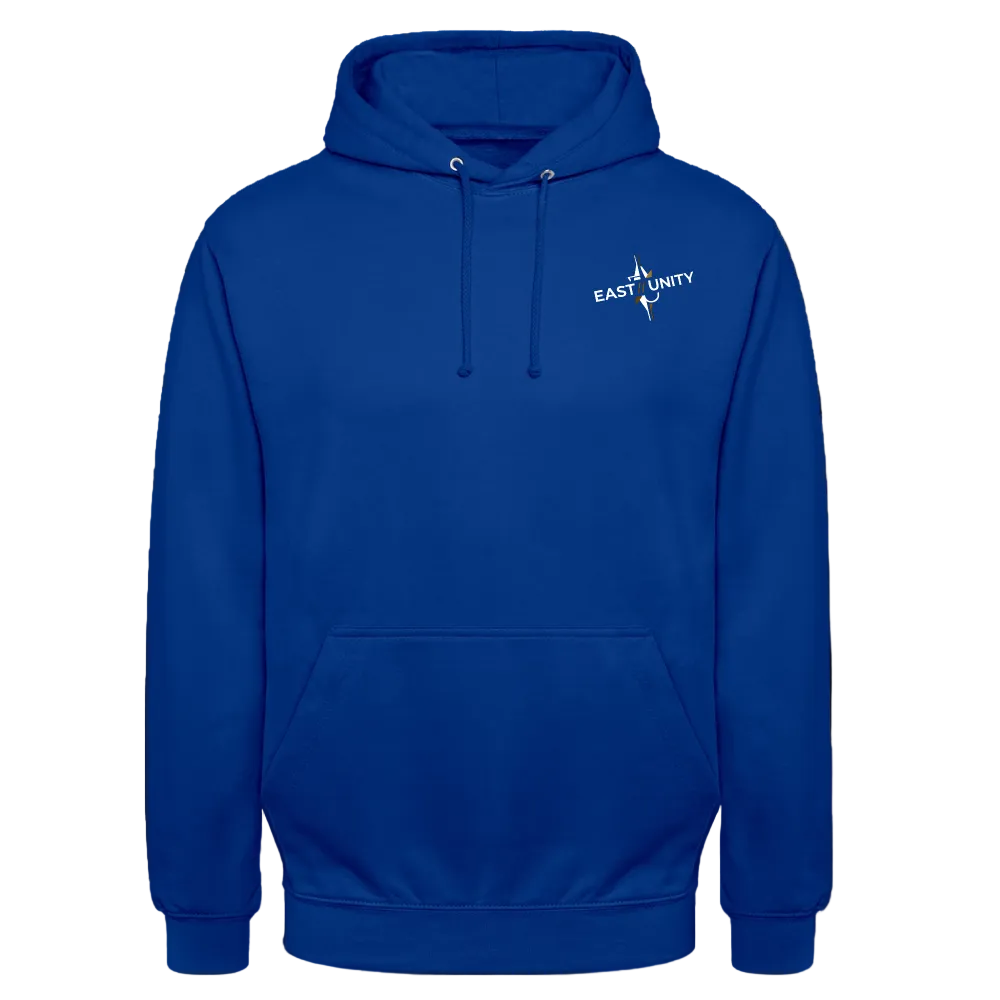 EAST//UNITY Night Motion Hoodie - Street Graphic Pullover - bright royal