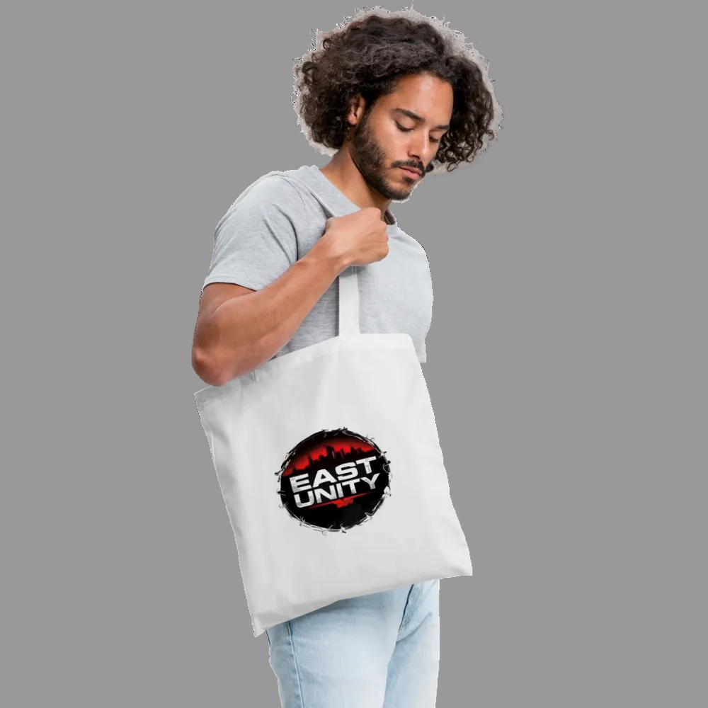 EAST//UNITY Circle Logo Tote - Urban Canvas Shopper - white