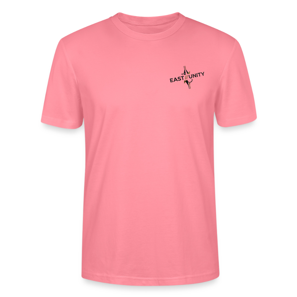 EAST//UNITY Logo T-Shirt - Minimal Streetwear Tee - pink joy 