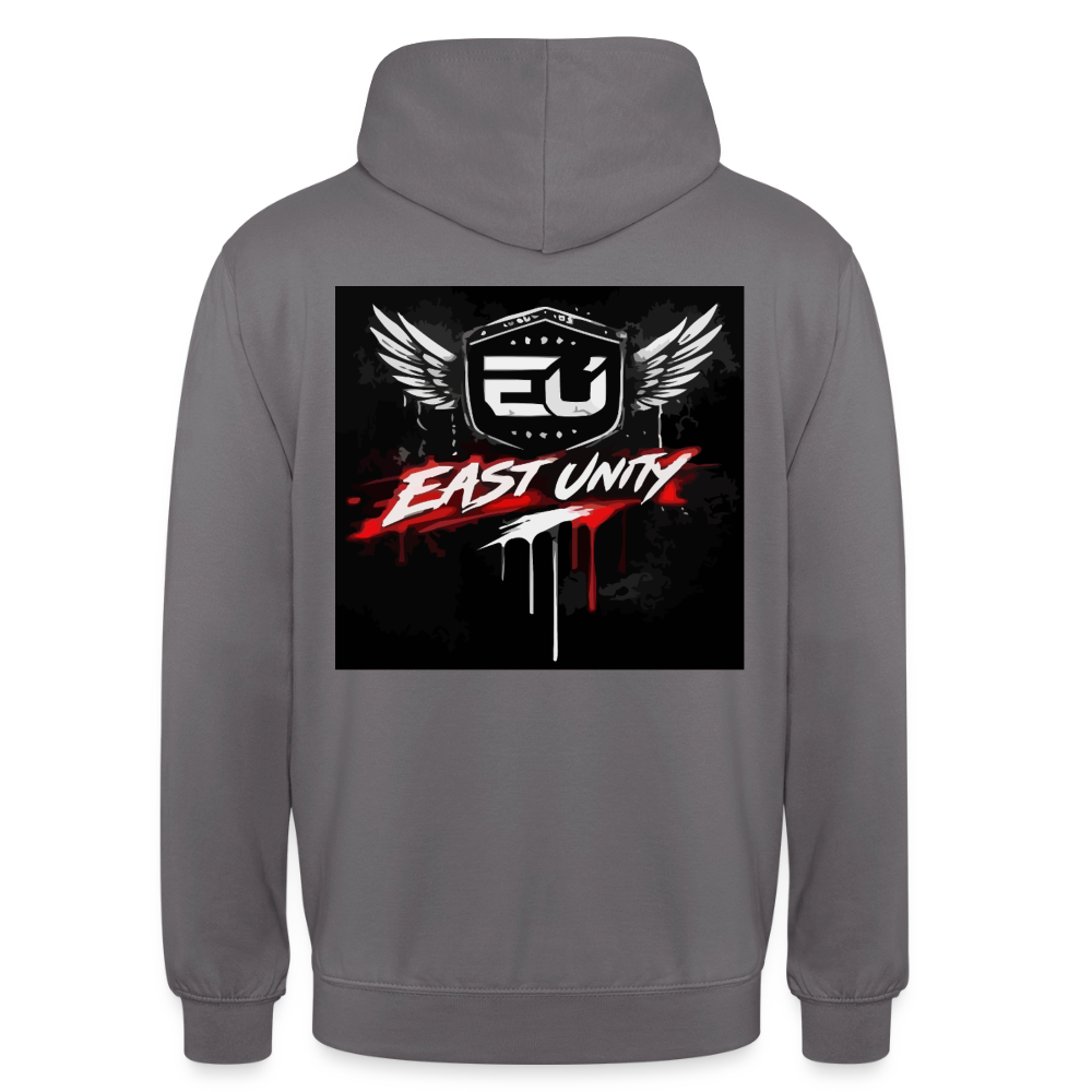EAST//UNITY Night Motion Hoodie - Street Graphic Pullover - elephant grey