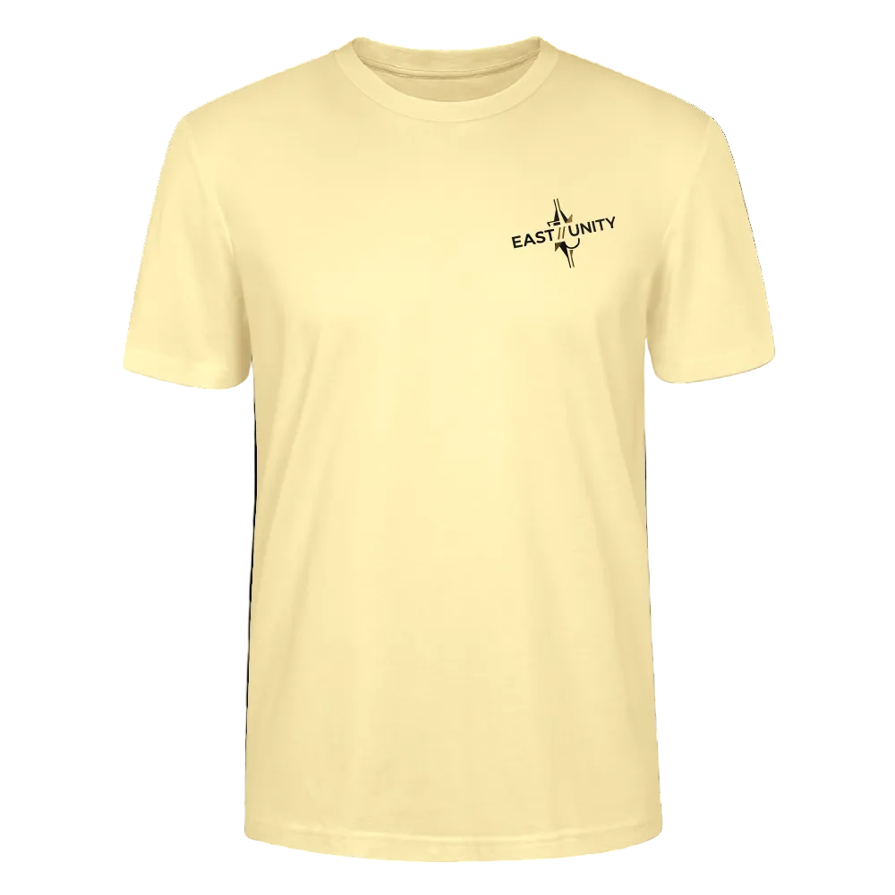 EAST//UNITY Logo T-Shirt - Minimal Streetwear Tee - cream