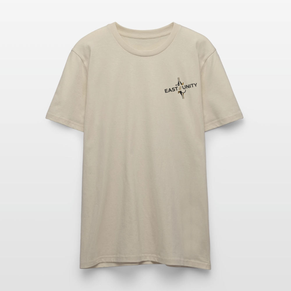 EAST//UNITY Logo T-Shirt - Minimal Streetwear Tee - beige