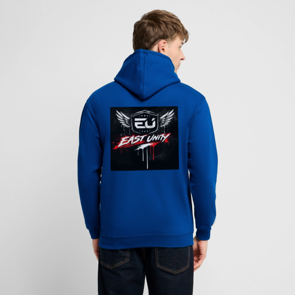 EAST//UNITY Night Motion Hoodie - Street Graphic Pullover - bright royal